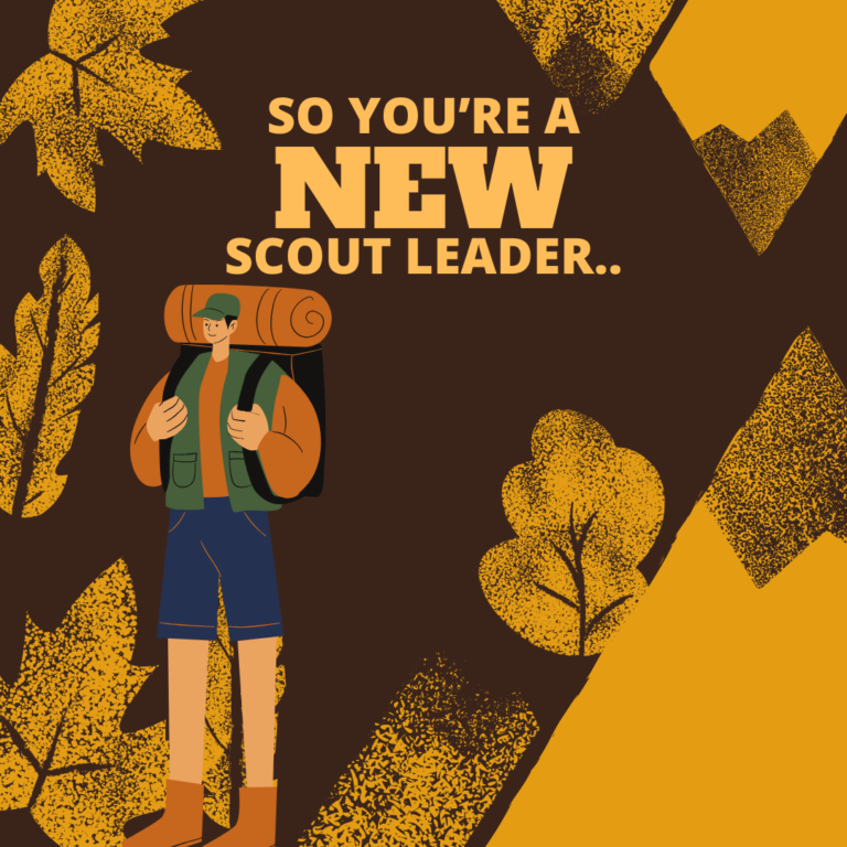 So you're a new scout leader?