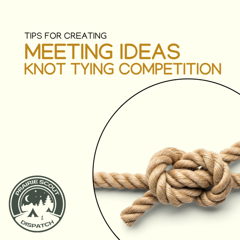 metting idea - knot tying competition